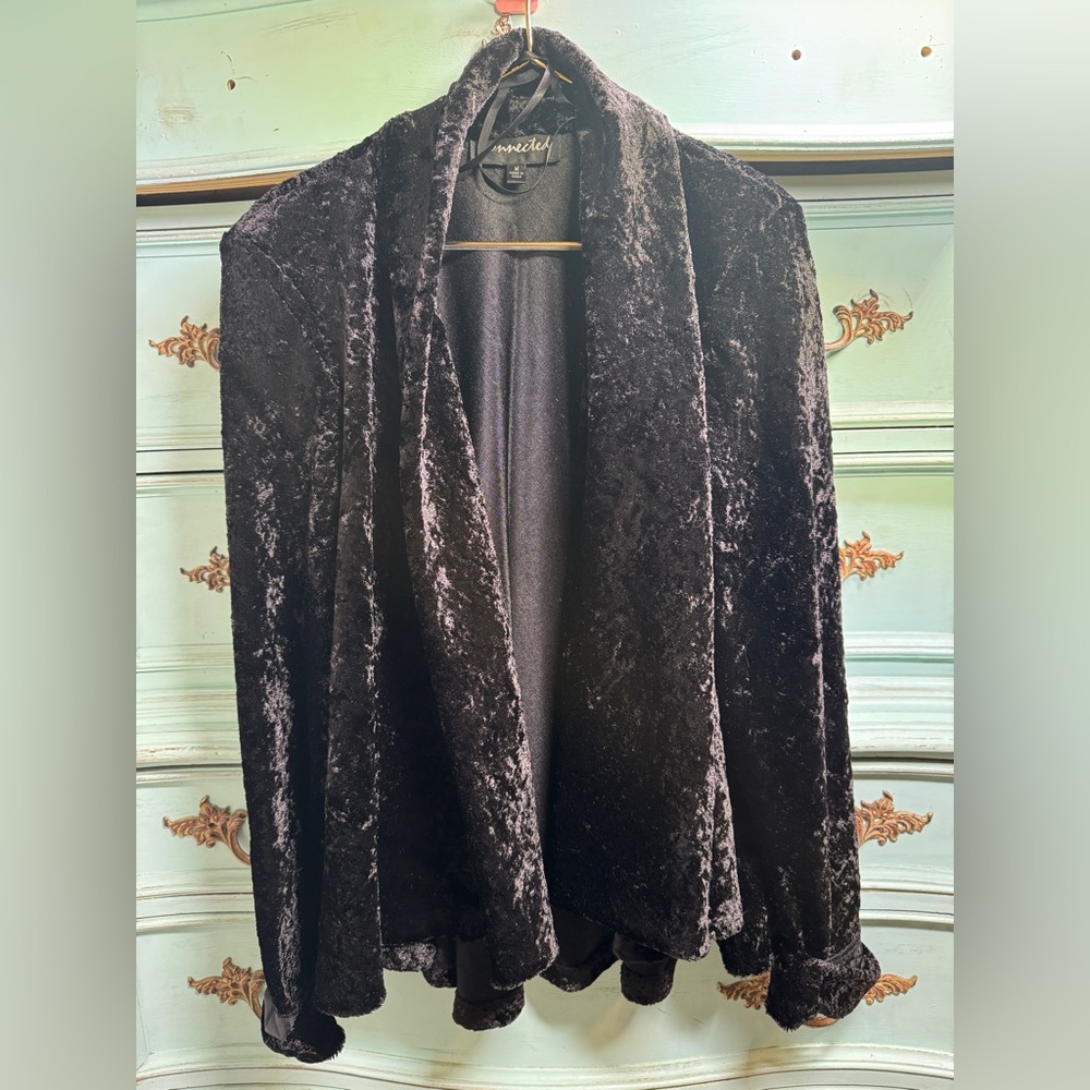 Vintage Connected Apparel Black Velvet Blazer